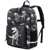 Kids School Backpack,VONXURY Cute Lightweight Preschool Backpack for Toddler Boys with Chest BuckleBlack Dinosaur) view 1