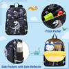 Kids School Backpack,VONXURY Cute Lightweight Preschool Backpack for Toddler Boys with Chest BuckleBlack Dinosaur) view 4