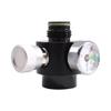 ZCTCL New Paintball Inner Thread,CO2 Cylinder Tank,On/Off Valve with 1500Psi Gauge,G1/2-14 (Black) view 3