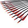 Archery Carbon Arrow Hunting Target Practice Arrows 26 Inch with Removable Tips for Compound & Recurve Bow 500 Spine 12PCS view 4
