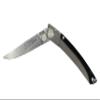 ROGER ORFEVRE Le Thiers Made In France Stainless Steel Folding Pocket Knife With K-Lock, 3-in (7.6cm), Corian Handle (Black) view 3