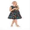 Matchable Family Hawaiian Fit and Flare Dress, Flamingo Party Black, Girl, Size 10 view 2
