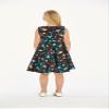 Matchable Family Hawaiian Fit and Flare Dress, Flamingo Party Black, Girl, Size 10 view 3