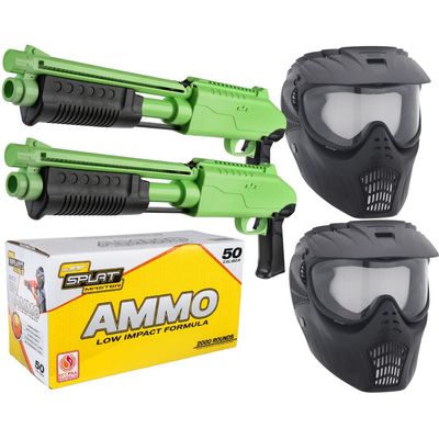 JT Paintball JT SplatMaster z200 Duel Kit - SplatMaster Ammo 1000ct (Green)
