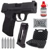 Sg Sauer P365 .177 Cal CO2 BB Blowback Air Pistol with Wearable4U 1600x BBS and 5xCO2 Tanks and Hard Case and Extra Mag Bundle view 1