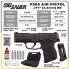 Sg Sauer P365 .177 Cal CO2 BB Blowback Air Pistol with Wearable4U 1600x BBS and 5xCO2 Tanks and Hard Case and Extra Mag Bundle view 4