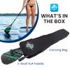 SereneLife Adjustable SUP Paddle - Adjustable 3-Piece Mix Carbonfiber Paddle, Lightweight & Comfortable to Use, Includes Carrying Bag w/ Zip and Handle, Comfortable Grip & Powerful Stroke view 2