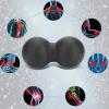 01 02 015 Yoga Massage Ball, Yoga Foam Roller Ergonomic Soft for Stability Exercise for Yoga(Black, 16x 8cm Double Ball) view 3
