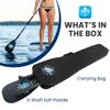 SereneLife Adjustable SUP Paddle - Adjustable 3-Piece Mix Carbonfiber Paddle, Lightweight & Comfortable to Use, Includes Carrying Bag w/ Zip and Handle, Comfortable Grip & Powerful Stroke view 2