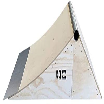 OC Ramps Launch WR - Wood Skateboard Launch Ramp with Coping and Wall Ride - Blast Over The Ramp or Hit The Back Wall Ride for Endless Tricks - Great for BMX, Scooters and Inline Skaters