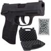 Sg Sauer P365 .177 Cal CO2 BB Blowback Air Pistol with Wearable4U 100x BBS and Hard Case Bundle view 1