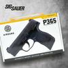 Sg Sauer P365 .177 Cal CO2 BB Blowback Air Pistol with Wearable4U 100x BBS and Hard Case Bundle view 3