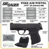 Sg Sauer P365 .177 Cal CO2 BB Blowback Air Pistol with Wearable4U 100x BBS and Hard Case Bundle view 4
