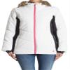 Spyder Women's Wren Faux Fur Hooded Full Zip Jacket, White Medium view 1