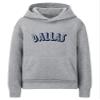 Daxton Youth Unisex Pullover Cities States Hoodie Mid-Weight Fleece Sweater - Dallas Heather Gray Navy, XS view 1