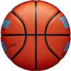 WILSON NCAA Elevate VTX Basketball - Size 7-29.5", Orange/Blue view 4
