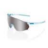 100% Racetrap 3.0 Sport Performance Sunglasses - Sport and Cycling Eyewear (Polished Translucent Mint - HiPER Silver Mirror Lens) view 1