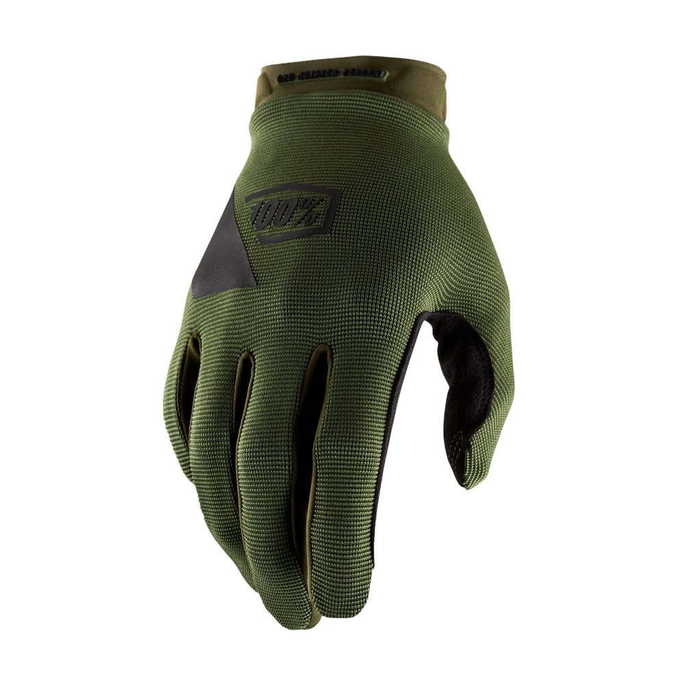 100% Ridecamp Gloves - Motocross & Mountain Biking - Lightweight Riding Gloves for Men & Women - Fatigue, Medium