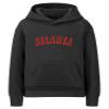 Daxton Youth Unisex Pullover Cities States Hoodie Mid-Weight Fleece Sweater - Atlanta Black Red, L view 1