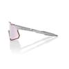 100% HYPERCRAFT XS - Matte Stone Grey - HiPER Crimson Silver Mirror Lens view 3