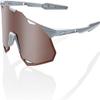 100% HYPERCRAFT XS - Matte Stone Grey - HiPER Crimson Silver Mirror Lens view 4