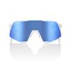 100% S3 Sport Performance Cycling Sunglasses (Matte White - HiPER Blue Multilayer Mirror Lens) view 2