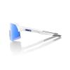 100% S3 Sport Performance Cycling Sunglasses (Matte White - HiPER Blue Multilayer Mirror Lens) view 3