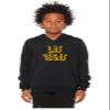 Daxton Youth Unisex Pullover Cities States Hoodie Mid-Weight Fleece Sweater - Las Vegas Black Gold, L view 2