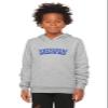 Daxton Youth Unisex Pullover Cities States Hoodie Mid-Weight Fleece Sweater - Memphis Heather Gray Royal, S view 2