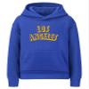 Daxton Youth Unisex Pullover Cities States Hoodie Mid-Weight Fleece Sweater - Los Angeles Royal Gold, S view 1