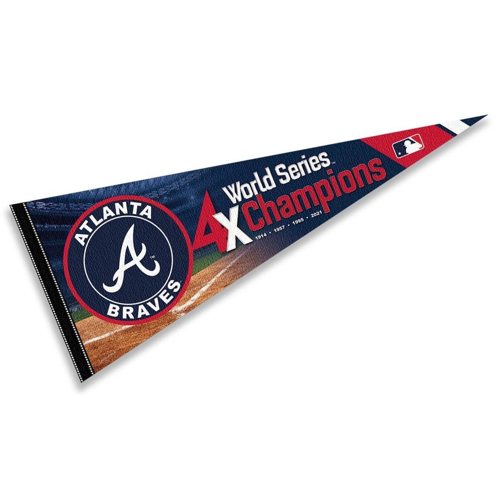 Atlanta 4 Time Champions Pennant Flag