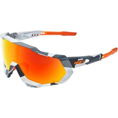 100% Speedtrap Sport Performance Cycling Sunglasses - Premium Large Lens Shield - MTB, Dirt Bike, & Road Biking Eyewear with Interchangeable Lenses