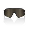 100% S3 Sport Performance Cycling Sunglasses (Soft Tact Black - Soft Gold Mirror Lens) view 2