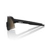 100% S3 Sport Performance Cycling Sunglasses (Soft Tact Black - Soft Gold Mirror Lens) view 3