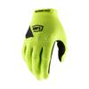 100% Ridecamp Gloves - Motocross & Mountain Biking - Lightweight Riding Gloves for Men & Women - Fluo Yellow, X-Large view 1