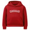 Daxton Youth Unisex Pullover Cities States Hoodie Mid-Weight Fleece Sweater - Cincinnati Red White, L view 1