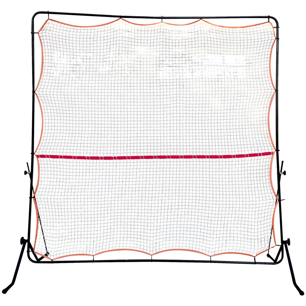 Tourna Rally Pro Adjustable Tilt Rebound Net (7x7 ft) for Tennis and Pickleball, Black