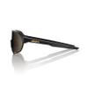 100% S2 Sport Performance Cycling Sunglasses (Matte Black - Soft Gold Mirror Lens) view 3