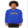Daxton Youth Unisex Pullover Cities States Hoodie Mid-Weight Fleece Sweater - Denver Royal Gold, S view 2