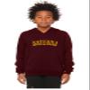 Daxton Youth Unisex Pullover Cities States Hoodie Mid-Weight Fleece Sweater - Arizona Burgundy Gold, S view 2