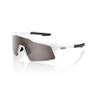100% SPEEDCRAFT SL Sport Performance Cycling Sunglasses (Matte White - HiPER Silver Mirror Lens) view 1