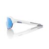 100% S2 Sport Performance Cycling Sunglasses (Matte White - HiPER Blue Multilayer Mirror Lens) view 3
