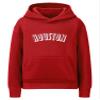 Daxton Youth Unisex Pullover Cities States Hoodie Mid-Weight Fleece Sweater - Houston Red White, XS view 1
