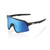 100% S3 Sport Performance Cycling Sunglasses (Matte Black - HiPER Blue Multilayer Mirror Lens) view 1