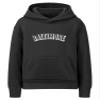 Daxton Youth Unisex Pullover Cities States Hoodie Mid-Weight Fleece Sweater - Baltimore Black White, S view 1