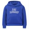 Daxton Youth Unisex Pullover Cities States Hoodie Mid-Weight Fleece Sweater - Los Angeles Royal White, XL view 1