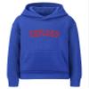 Daxton Youth Unisex Pullover Cities States Hoodie Mid-Weight Fleece Sweater - Chicago Royal Red, XS view 1