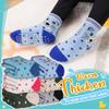 Eyean Baby Wool Grip Sock Soft Winter Warm Thick Non Slip Toddler Boy Girls Crew Socks For Children 6 Pairs (Cat-B, 0-12 Months) view 2