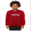 Daxton Youth Unisex Pullover Cities States Hoodie Mid-Weight Fleece Sweater - Boston Red White, XS view 2