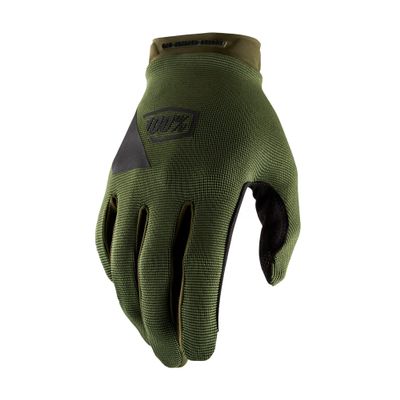 100% Ridecamp Gloves - Motocross & Mountain Biking - Lightweight Riding Gloves for Men & Women - Fatigue, X-Large